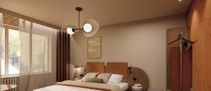 Comfort Room Sea View | Escritorio, tabla de planchar con plancha, wifi gratis