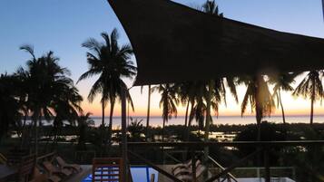 Vue depuis lâhĂ©bergement