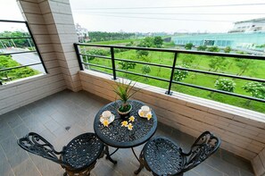 Vierbettzimmer, 2 Doppelbetten, Balkon | Balkon