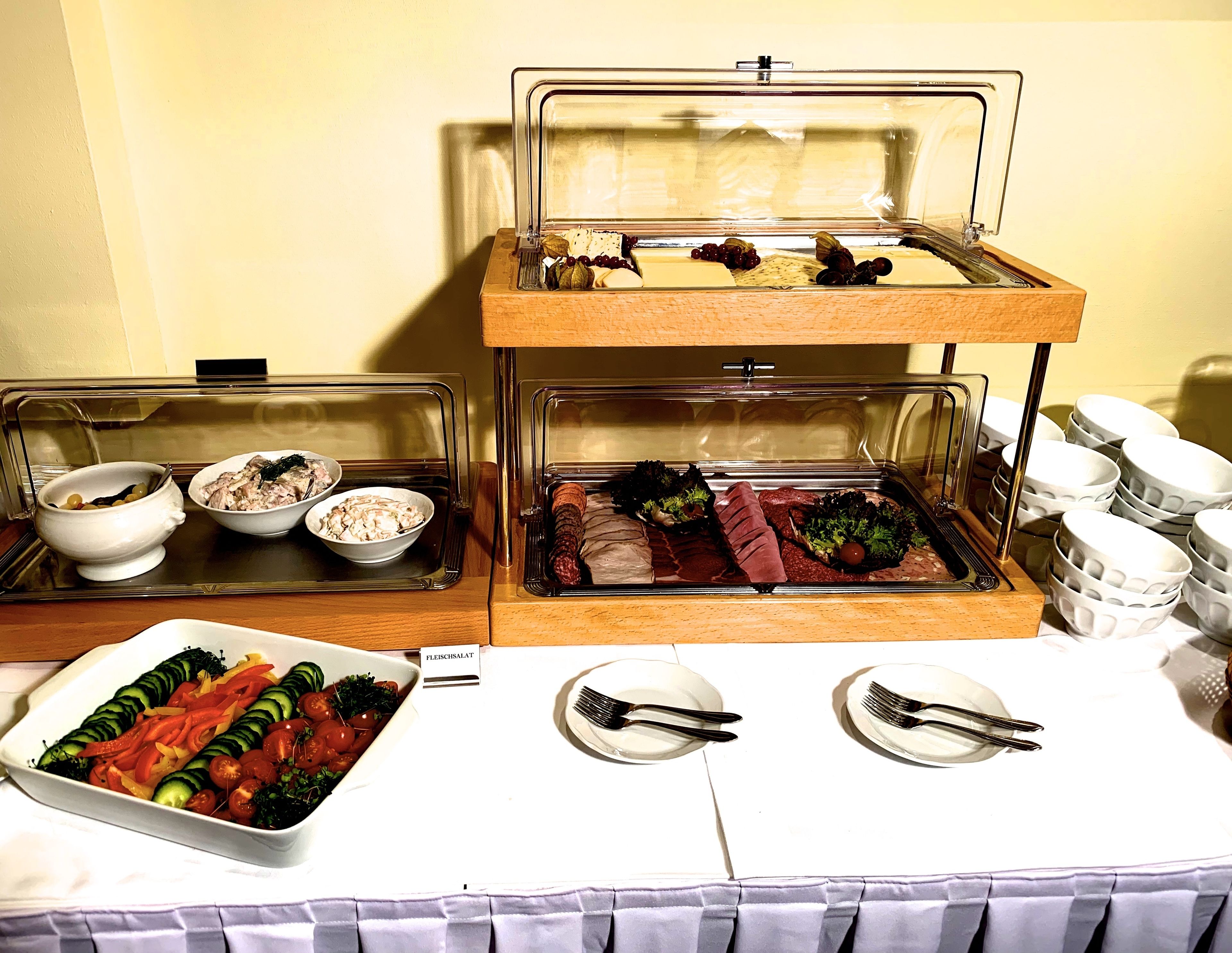 daily buffet breakfast (eur 14.50 per person)