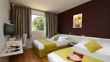 Habitación con 2 camas individuales | Wifi gratis y acceso para silla de ruedas