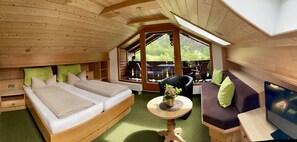 Doppelzimmer mit Balkon oder Terrasse | 1 dormitorio, ropa de cama hipoalergénica, decoración individual