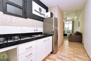 Classic Studio | Private kitchen | Fridge, microwave, coffee/tea maker