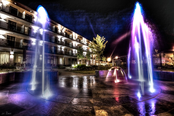 Front of property - evening/night