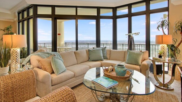 Living room - Phoenix West II by Luxury Gulf Rentals (Orange Beach)