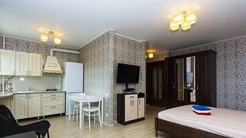 Apartment, 1 Schlafzimmer | 1 Schlafzimmer, hochwertige Bettwaren, BĂŒgeleisen/BĂŒgelbrett