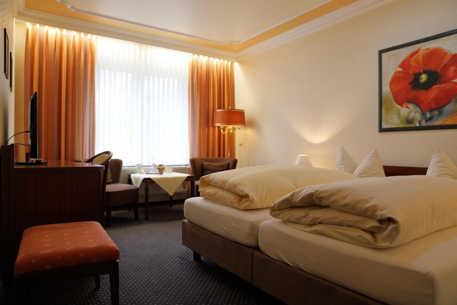 deluxe double room | premium bedding, in-room safe, free wifi, bed sheets