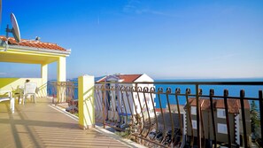 Panoramic Apartment, 2 Bedrooms, Sea View, Sea Facing | Terrace/patio