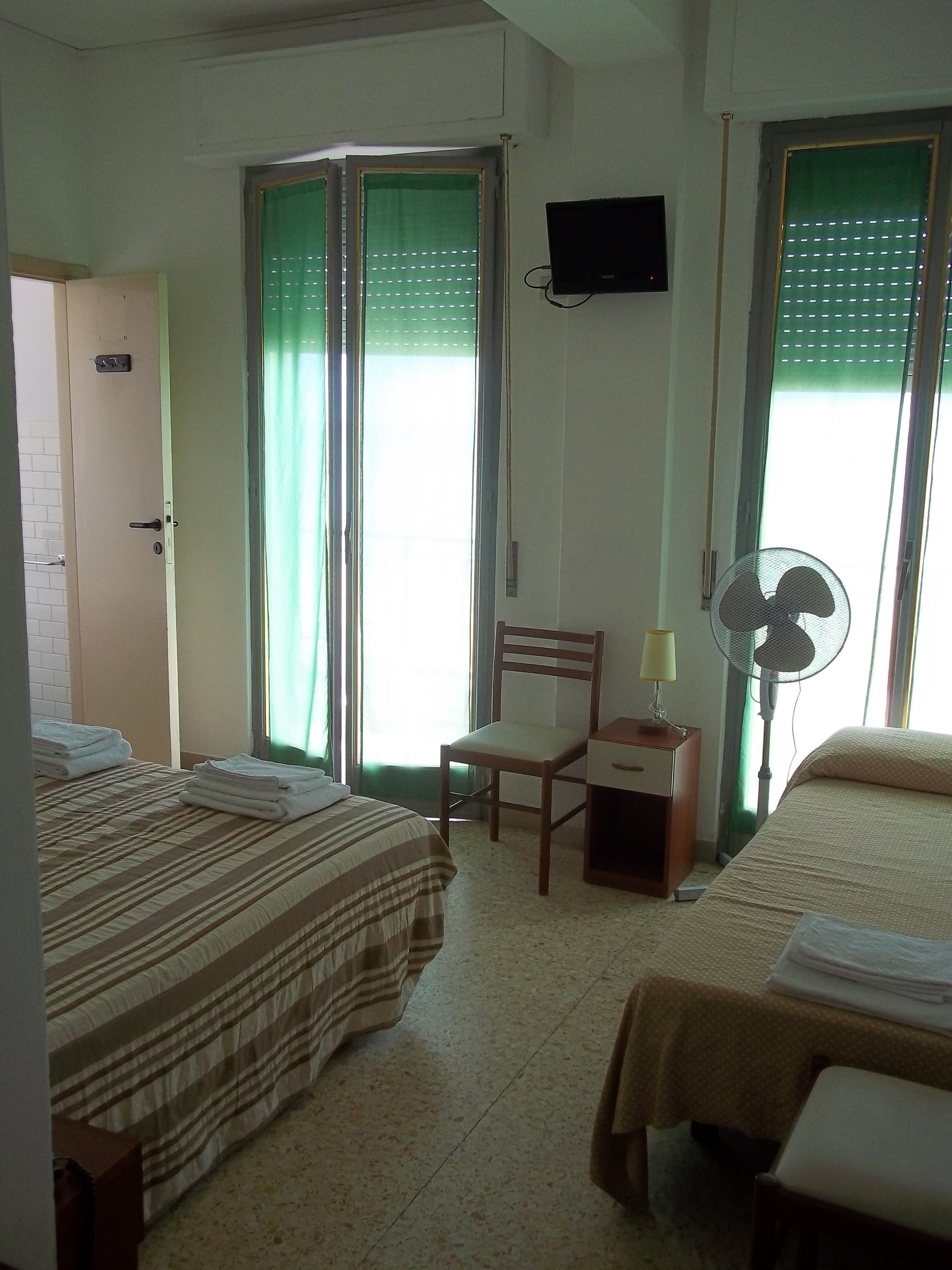 Dreibettzimmer, Balkon
