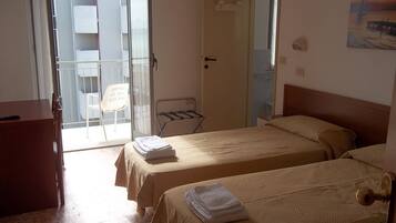 Double or Twin Room, Balcony | In-room safe, desk, free WiFi, bed sheets