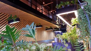Outdoor dining - Hugger Hostel (Phuket)