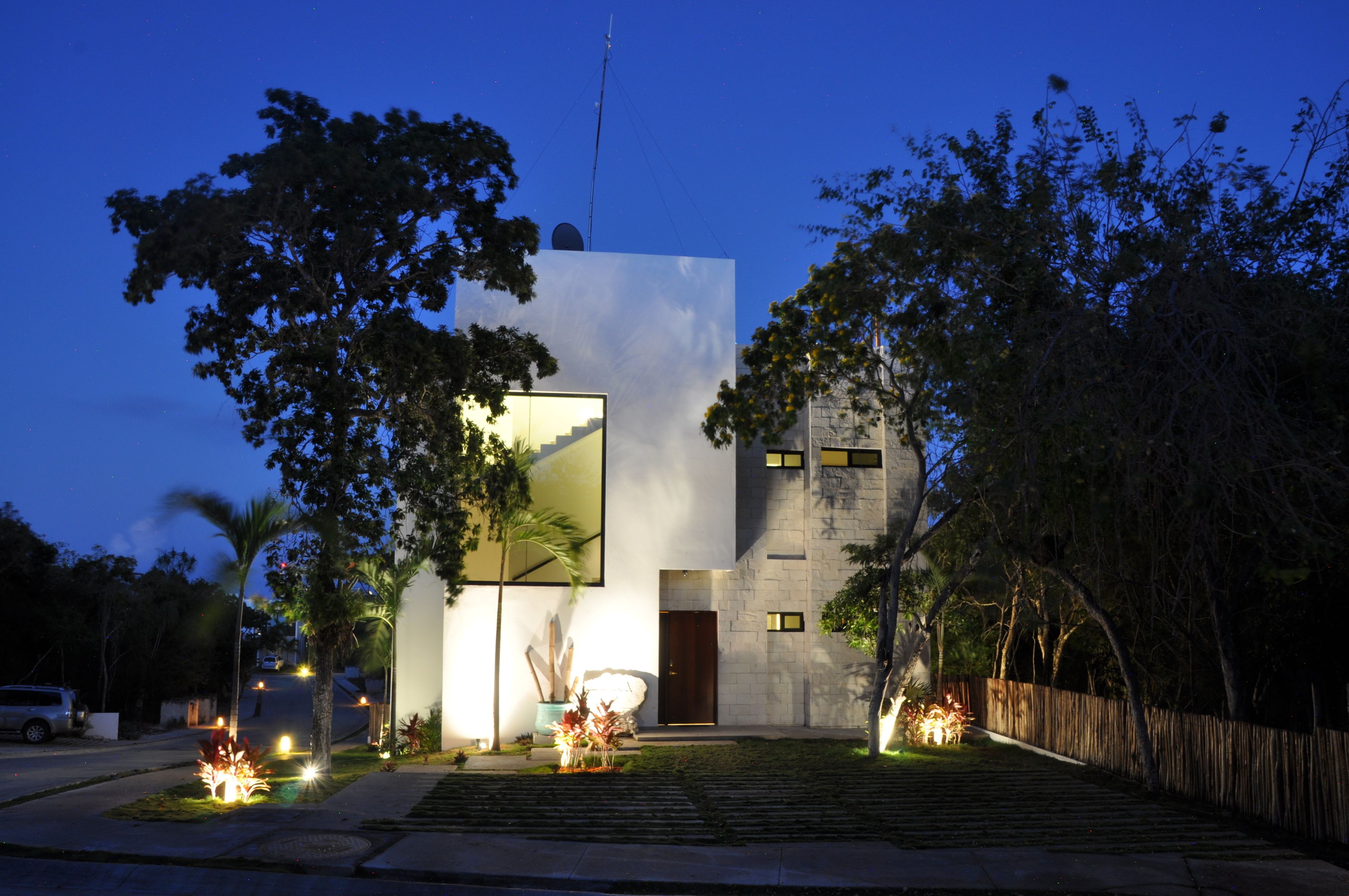 Front of property - evening/night