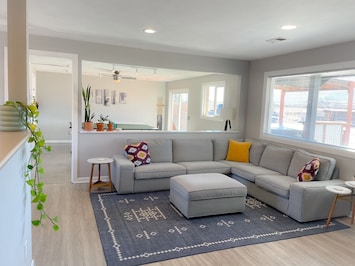 The Rapid Ranch is a light-filled home with a clean and cozy aesthetic.