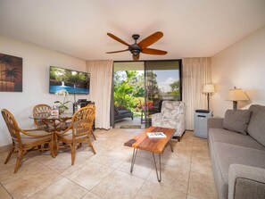 TV, DVD player, offices