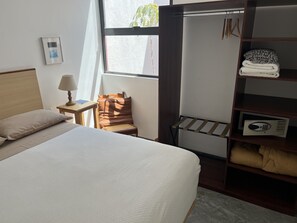 2 bedrooms, in-room safe, iron/ironing board, WiFi