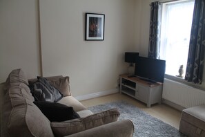 TV, video games, DVD player, video library