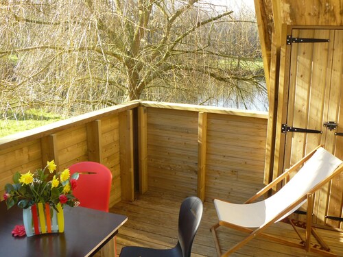 L'escapade - cabane confortable tout équipée en baie du Mont-Saint-Michel