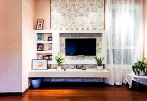 Apartment, 1 Schlafzimmer | Schreibtisch, Verdunkelungsvorhänge, kostenloses WLAN