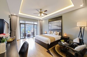 Chambre Deluxe double ou avec lits jumeaux, vue sur le jardin | Minibar, coffre-fort, accès au Wi-Fi (inclus)