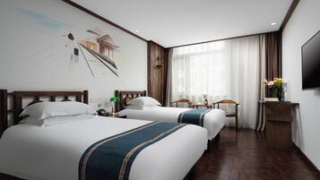 Literie de qualité supérieure, décoration personnalisée, bureau