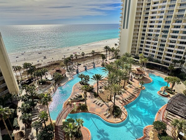 Indoor pool, a heated pool