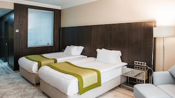 Free minibar, in-room safe, desk, iron/ironing board