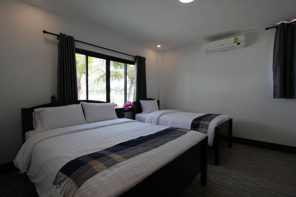 Family Triple Room, 1 Bedroom, Garden View, Garden Area | Premium bedding, minibar, blackout drapes, rollaway beds (surcharge)