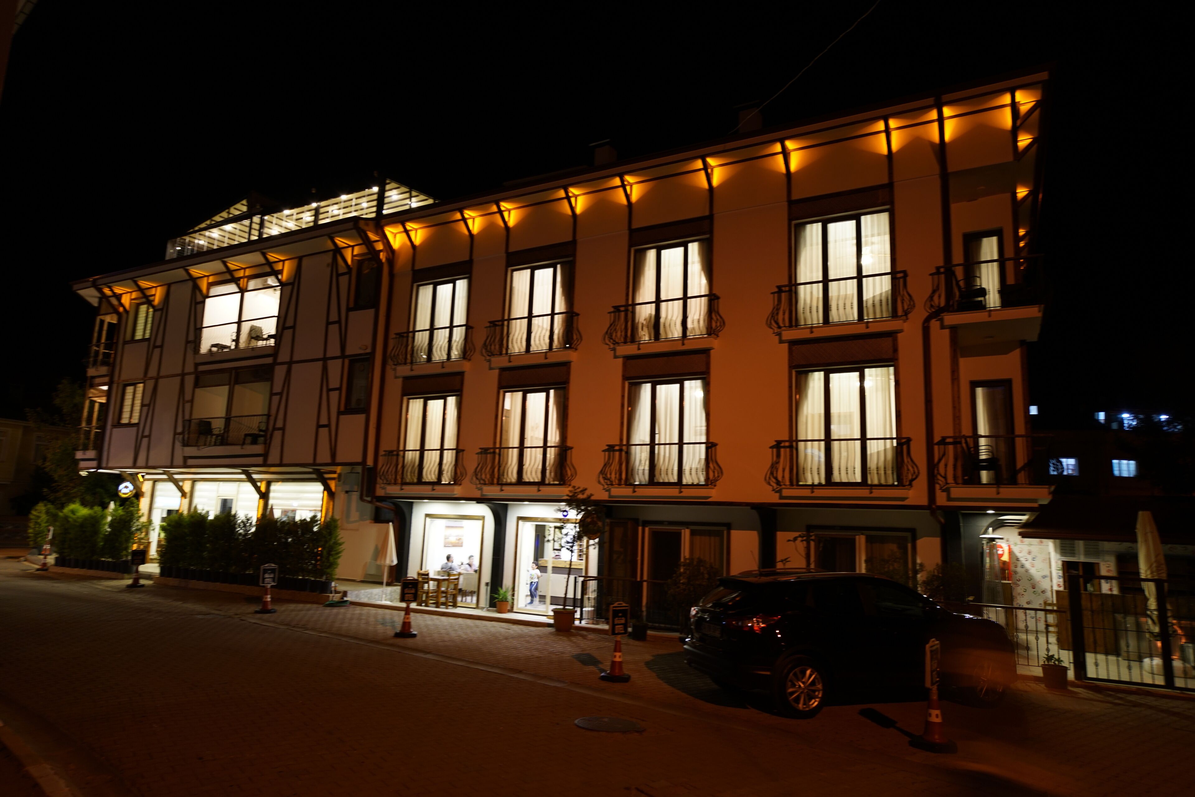 front of property – evening/night