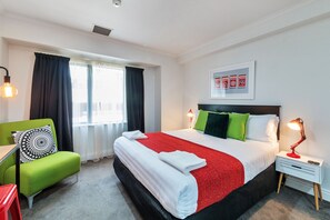 Desk, iron/ironing board, free WiFi, bed sheets