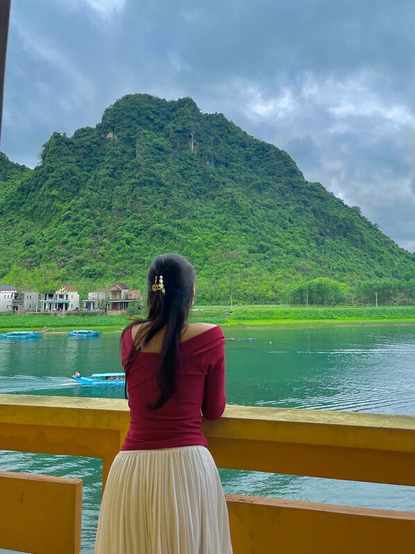 Twin Room, River View | Desk, iron/ironing board, free WiFi, bed sheets - Phong Nha River View Hotel (Bo Trach)