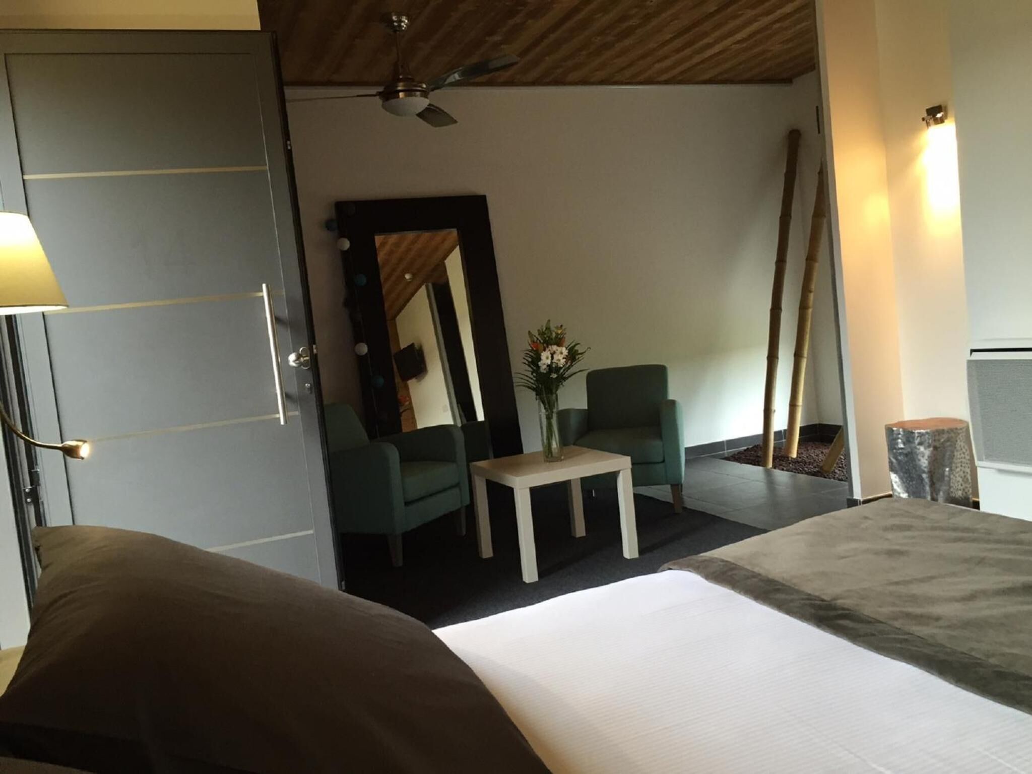 individually decorated, individually furnished, desk, blackout curtains