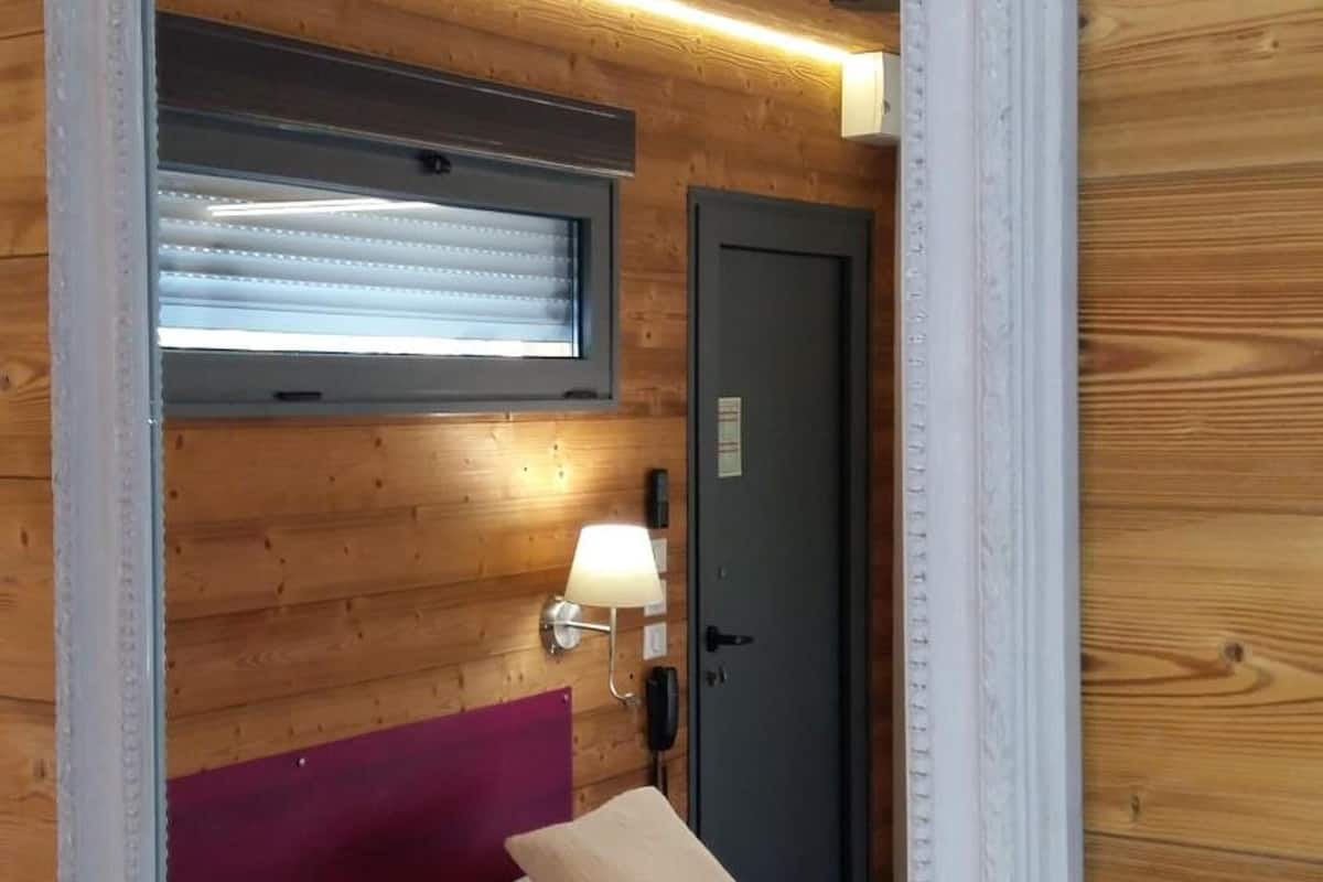 individually decorated, individually furnished, desk, blackout curtains