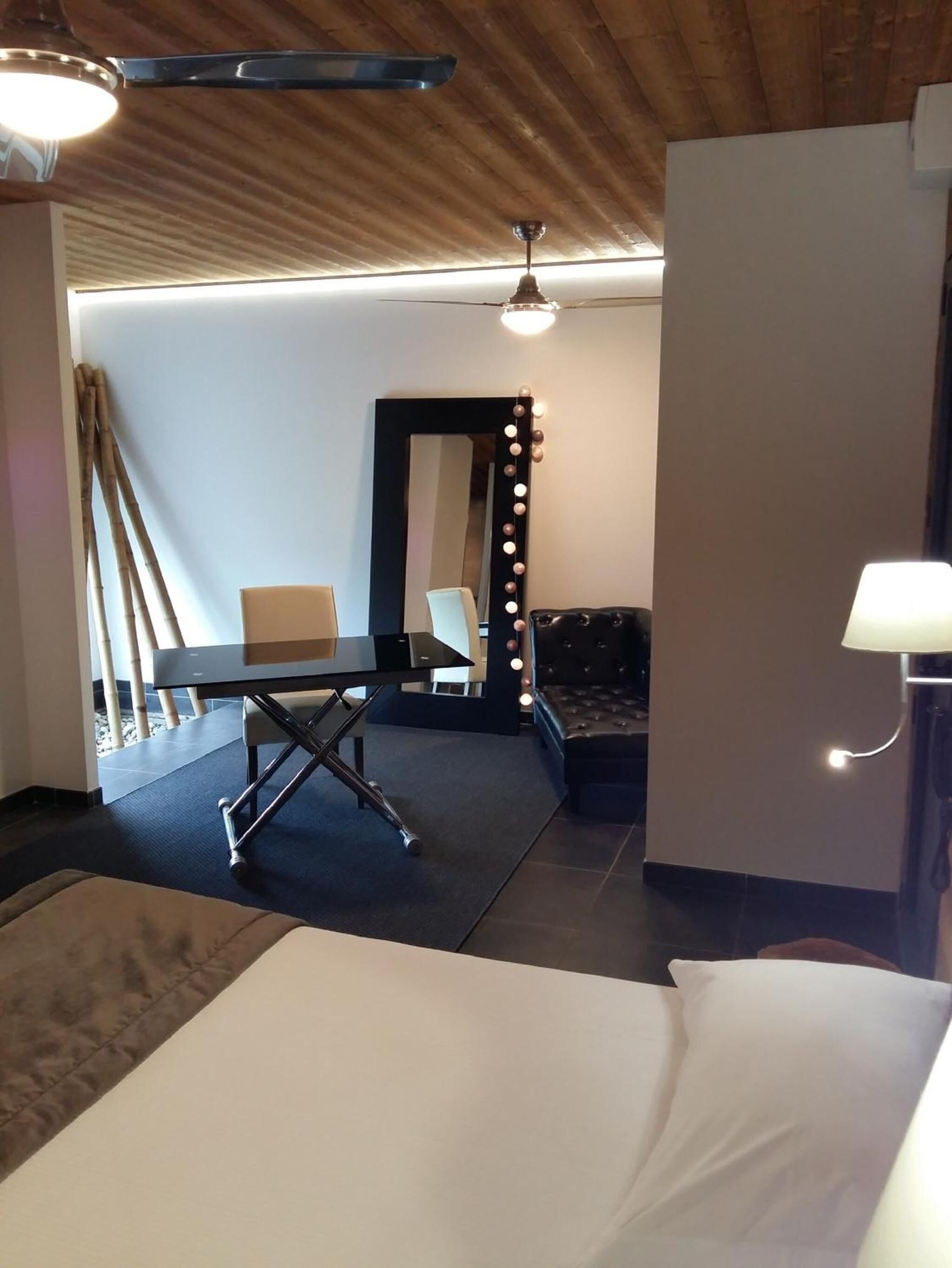 individually decorated, individually furnished, desk, blackout curtains