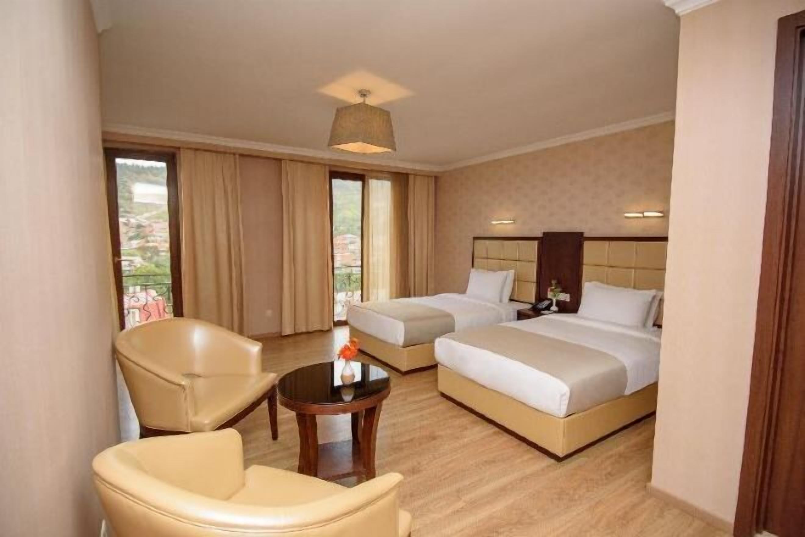 Minibar, safe på rommet, skrivebord og skrivebord for bærbar PC