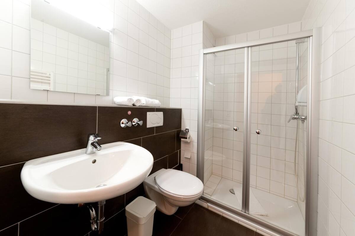 free toiletries, hair dryer, towels