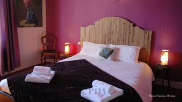 Premium bedding, memory foam beds, individually decorated, rollaway beds