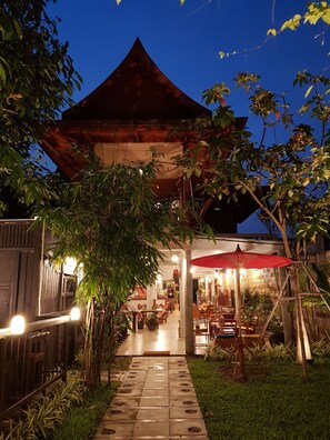 Front of property – evening/night