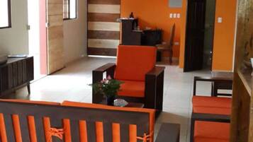 32-inch flat-screen TV with cable channels, TV