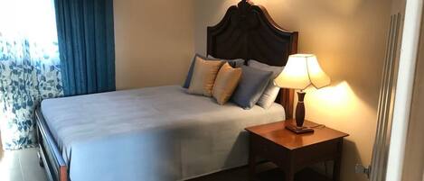 1 bedroom, desk, iron/ironing board, cots/infant beds