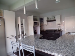 Family House, 5 Bedrooms | Private kitchen | Full-size fridge, microwave, oven, stovetop