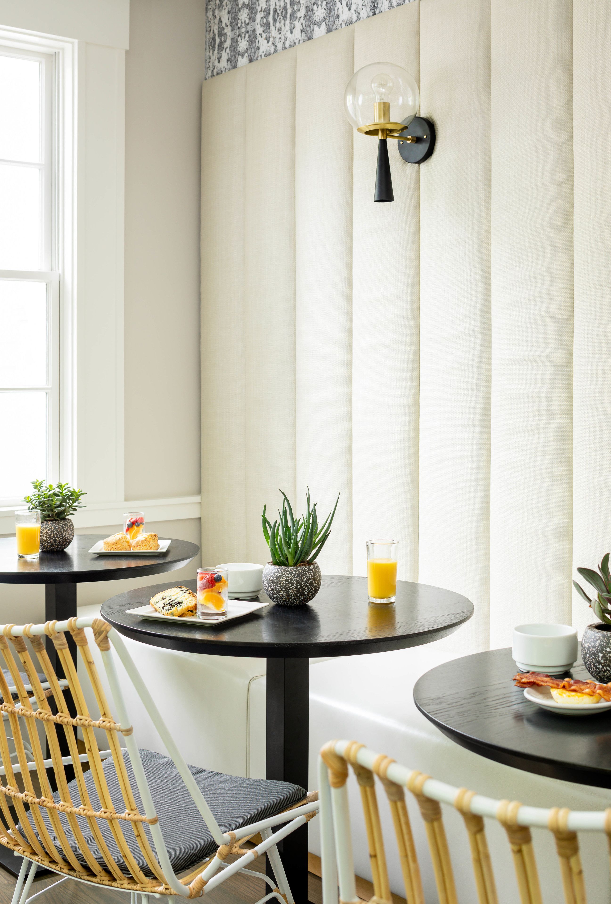 free daily self-service breakfast