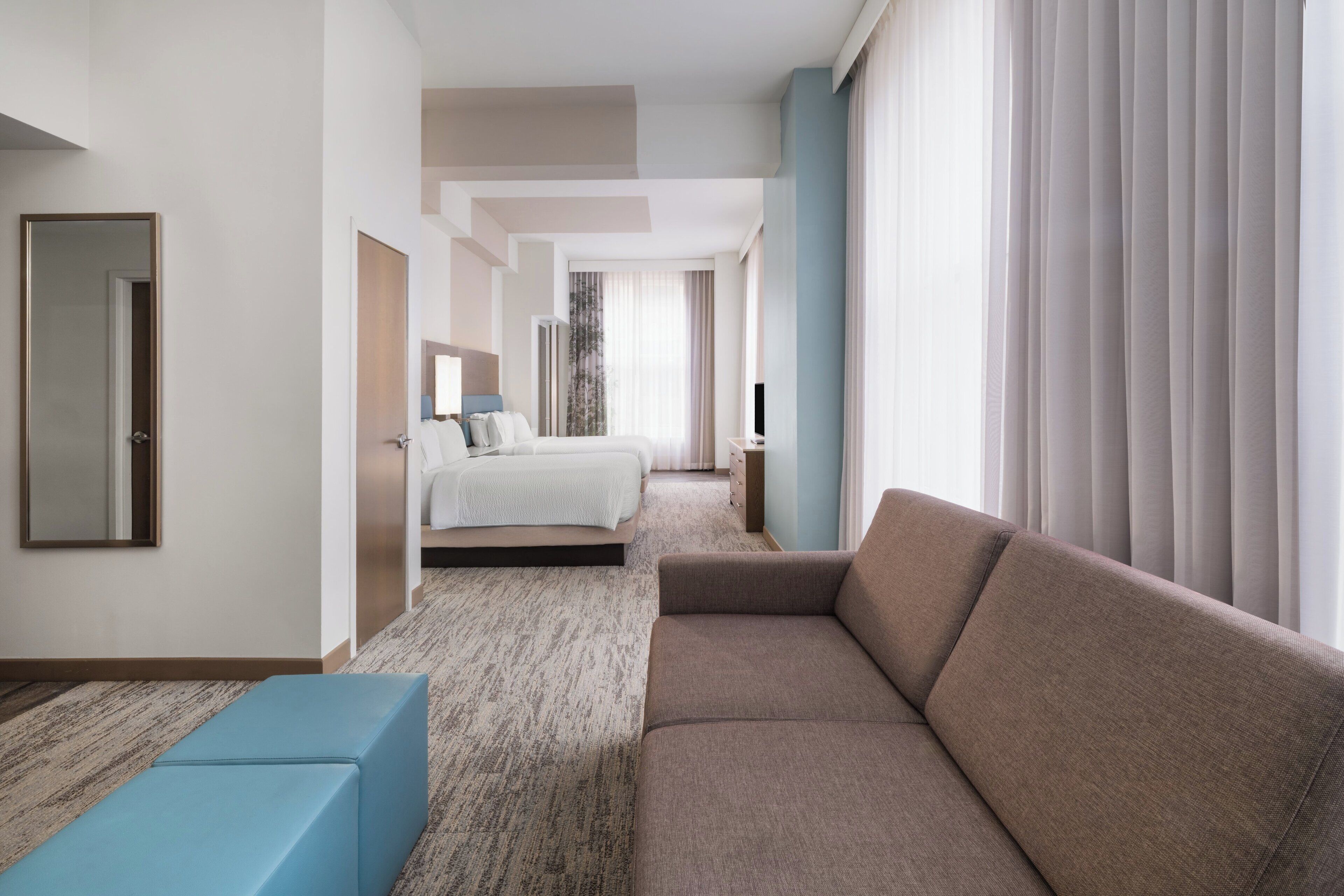 尊荣客房, 2 张大床, 转角 | 高档床上用品、加厚床垫、客房内保险箱、特色装修