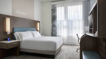Premium bedding, pillowtop beds, in-room safe, individually decorated