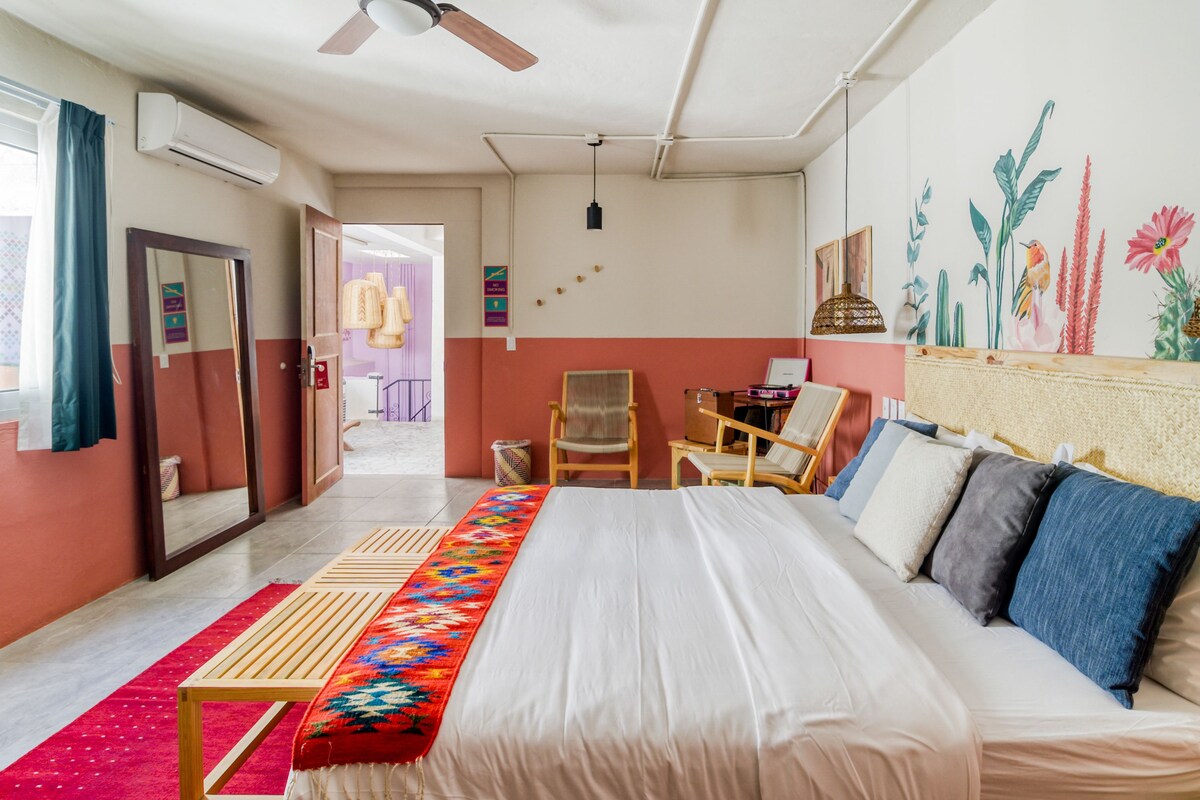 private hostel room at Selina Oaxaca