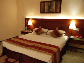 ห้องเบสิกดับเบิลสำหรับพักเดี่ยว, เตียงใหญ่ 1 เตียง | ผ้าปูที่นอน