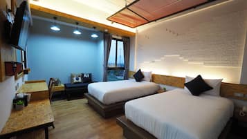 Superior Twin Room | Individueel gedecoreerd, een bureau, verduisterende gordijnen