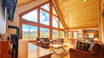 Tv, eldstad, tv-spel och dvd-spelare