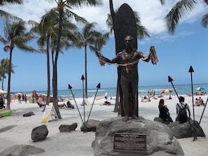 Sun-loungers, beach towels