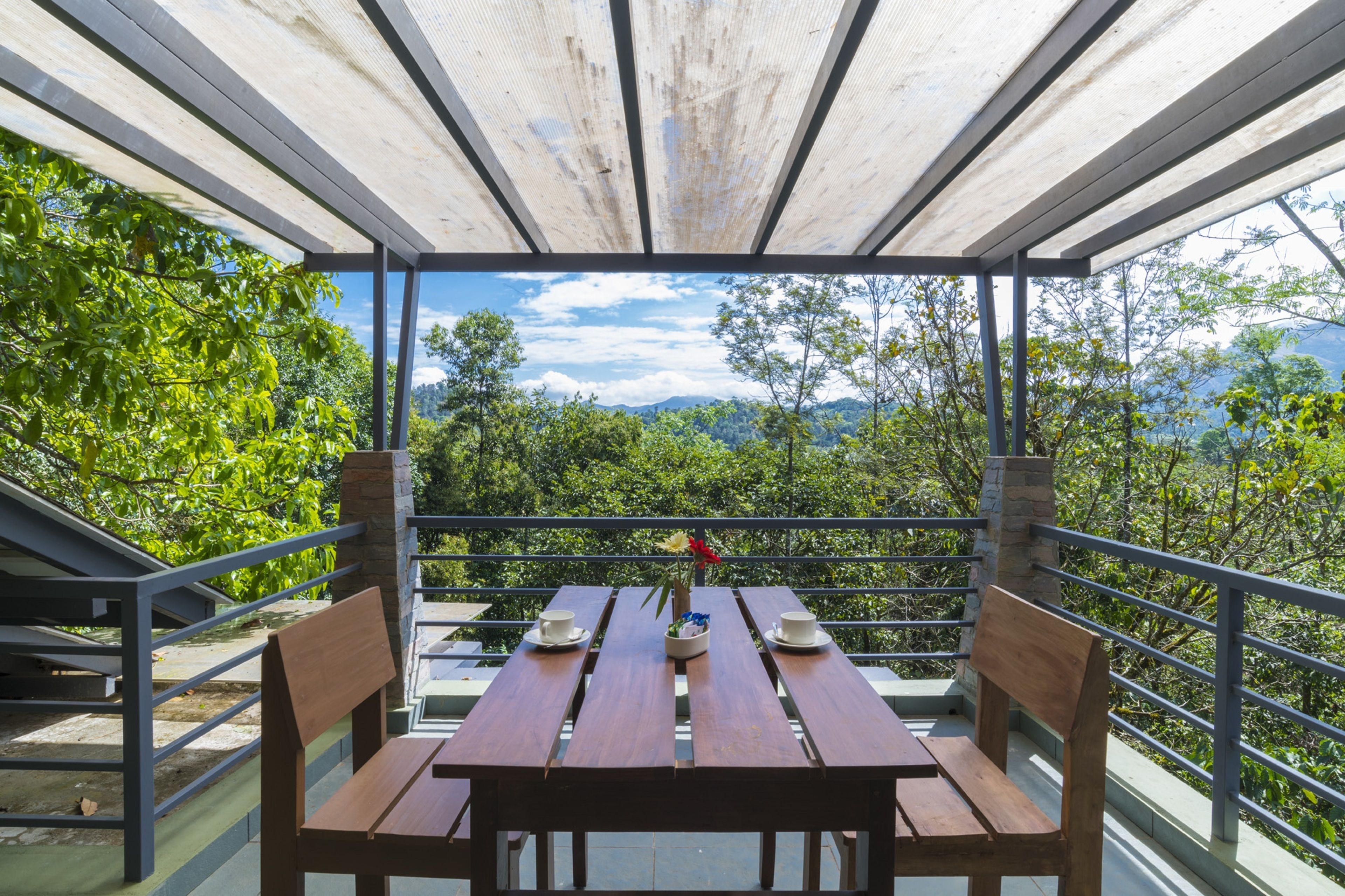 Blick von der Unterkunft