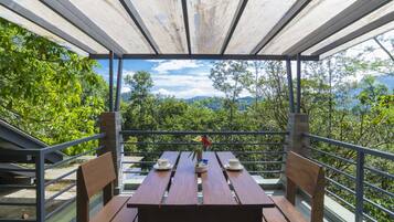 Blick von der Unterkunft